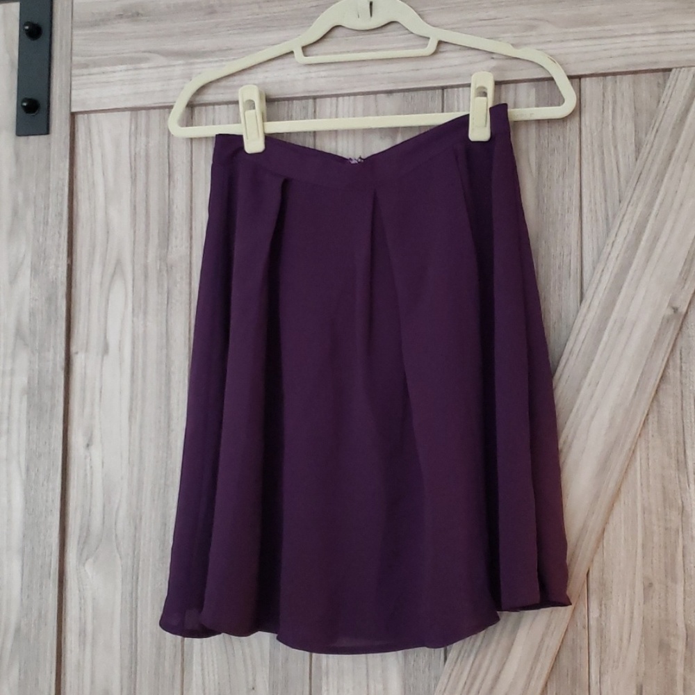 Purple pleated skirt from Stitch Fix